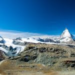 mountain covered of snow