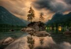 nature, waters, lake