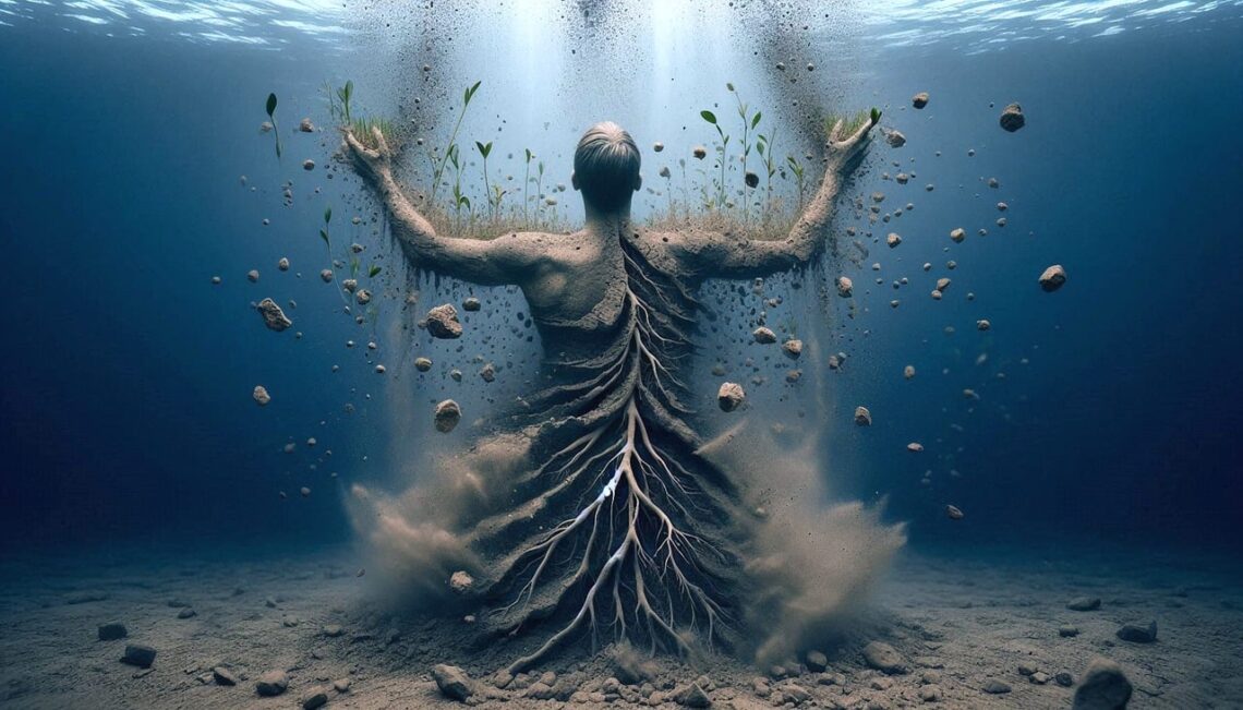 ai generated, surreal, underwater