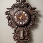 57324 starozitne nastenne hodiny lovecke