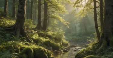 The interplay between water and climate change woodland landscape